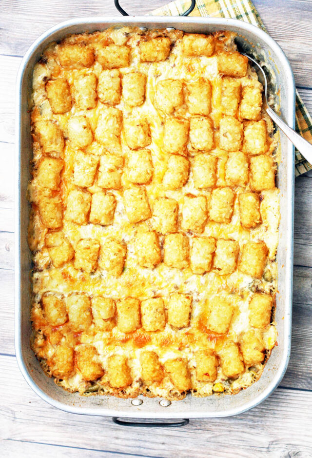 Tator tot hotdish: Get the basic, classic recipe that's been around for decades in Minnesota and throughout the Midwest!