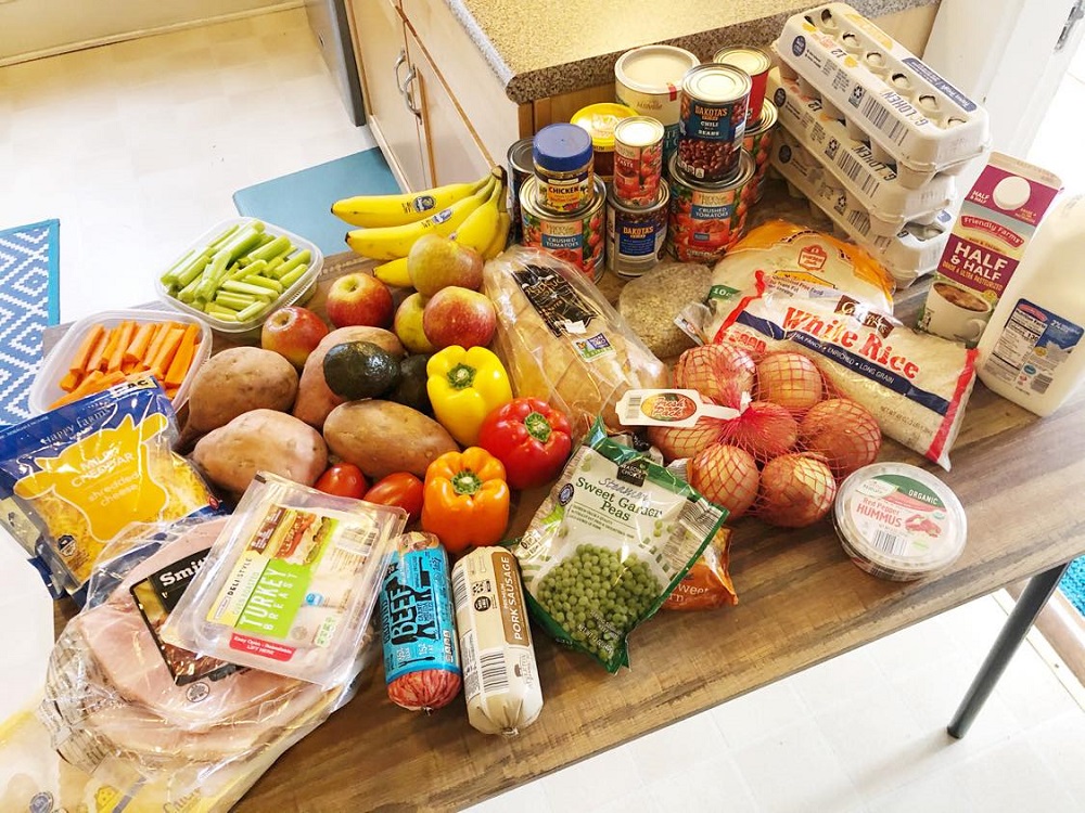 Feed family of 4 for less than $100 a week: Grocery haul for $69.79 from ALDI.