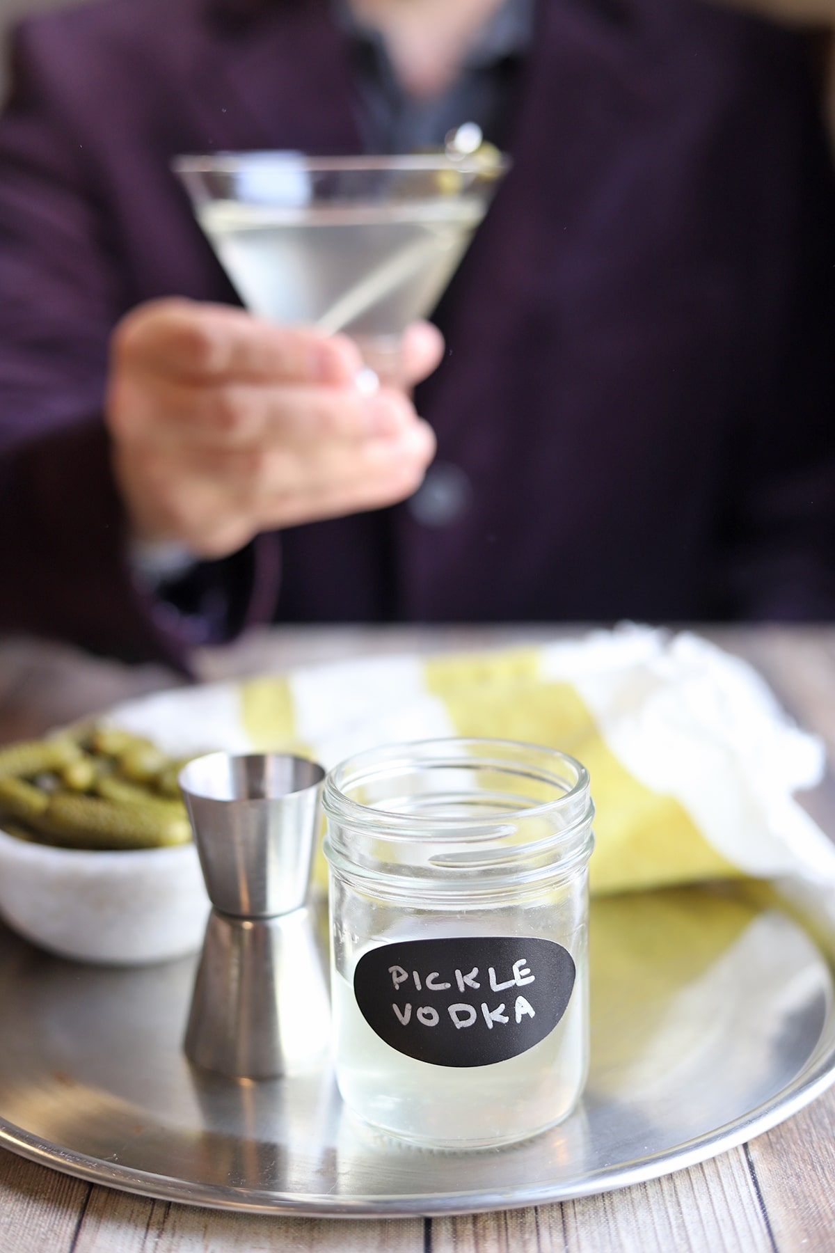 Homemade pickle-flavored vodka: A simple gift for the cocktail lover on your list.