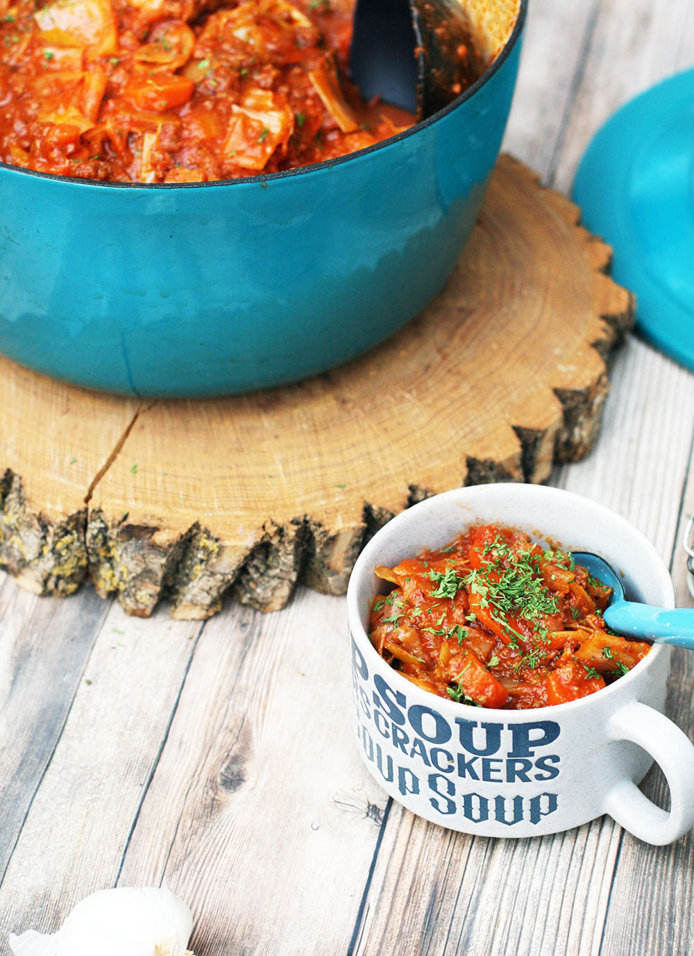 Cabbage roll soup: All the flavors of cabbage rolls, in soup form. And it's paleo-friendly!