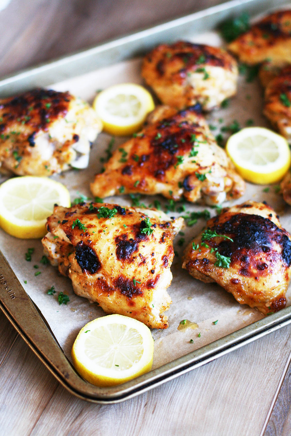 How to make baked chicken thighs that are juicy and flavorful.