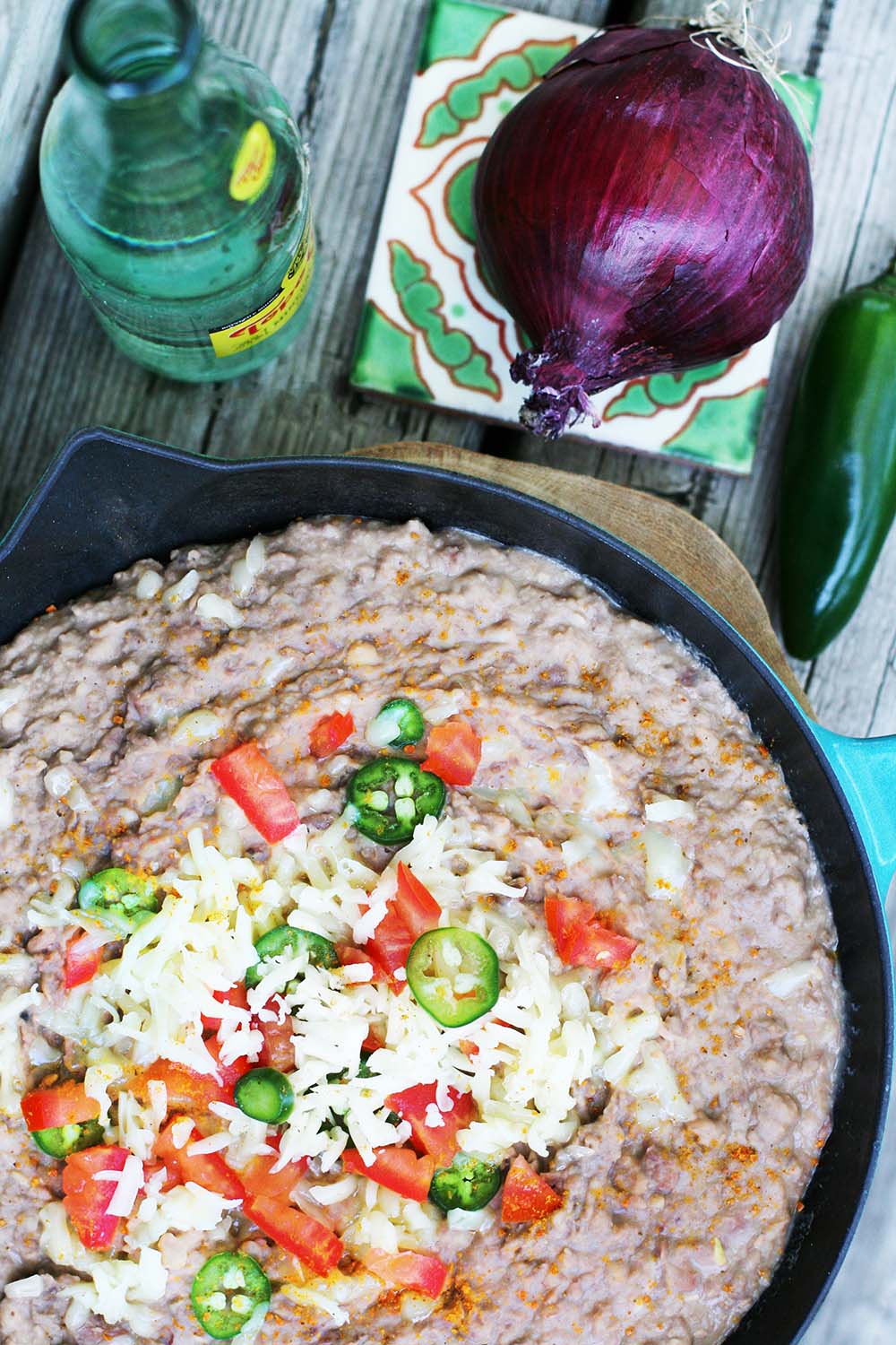 How to make homemade refried beans: Click through for detailed instructions.