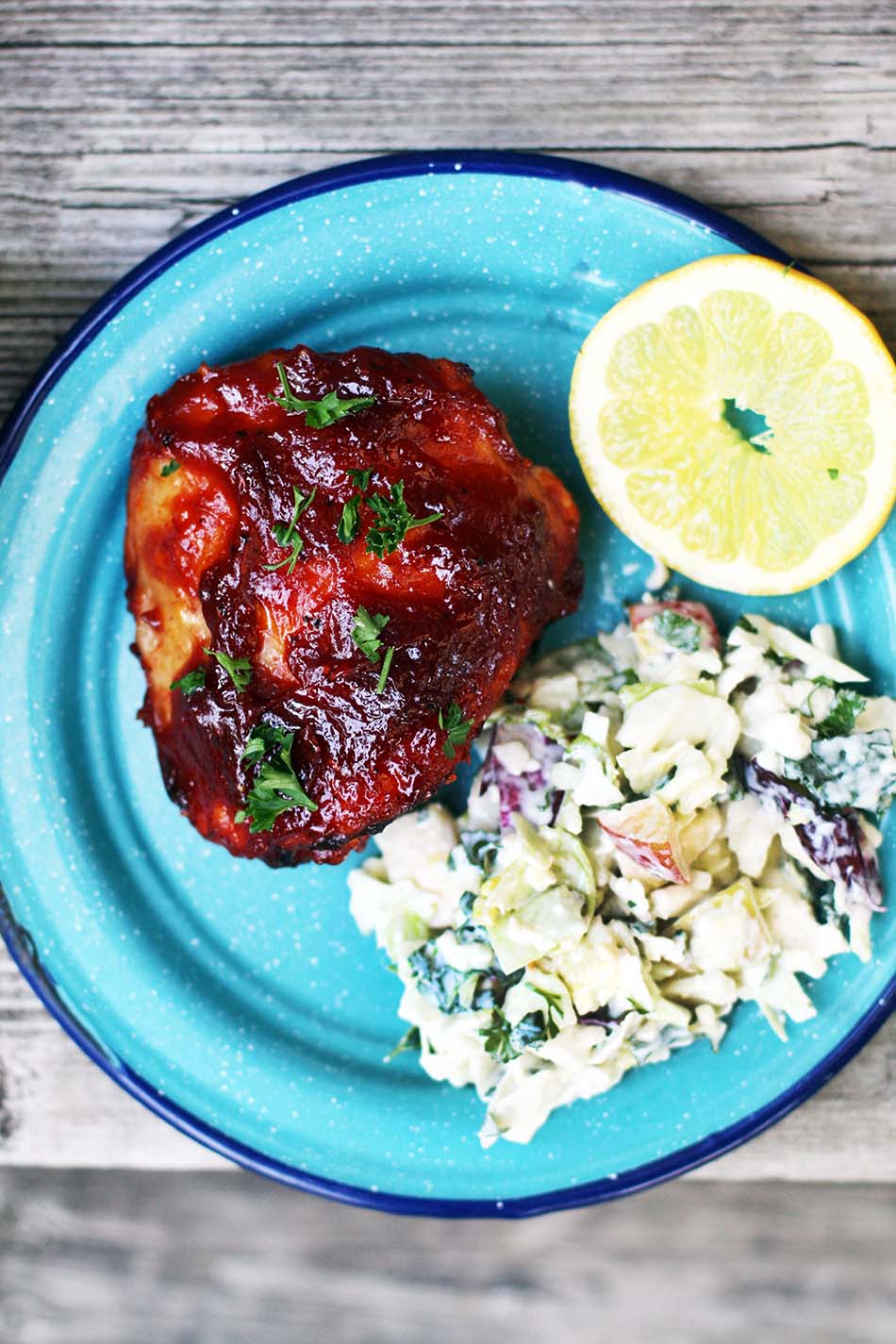 Baked BBQ chicken: Learn how to make the best BBQ chicken thighs at home.