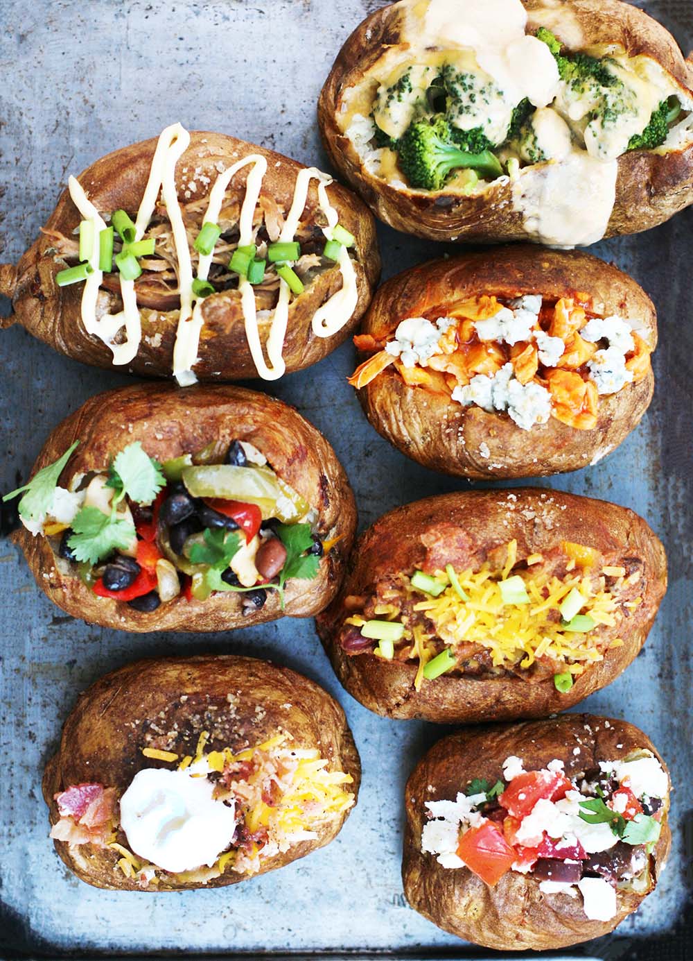 7 inexpensive loaded baked potato ideas: Start with a perfectly baked potato and add delicious toppings!