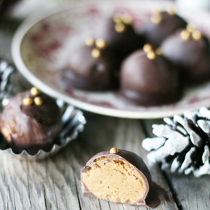 Cookie butter truffles: Cookie butter on the inside, chocolate on the outside.