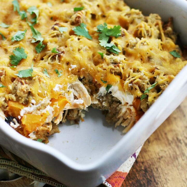 Thanksgiving leftover hotdish: Repurpose your leftovers into something amazing! Click through for recipe.