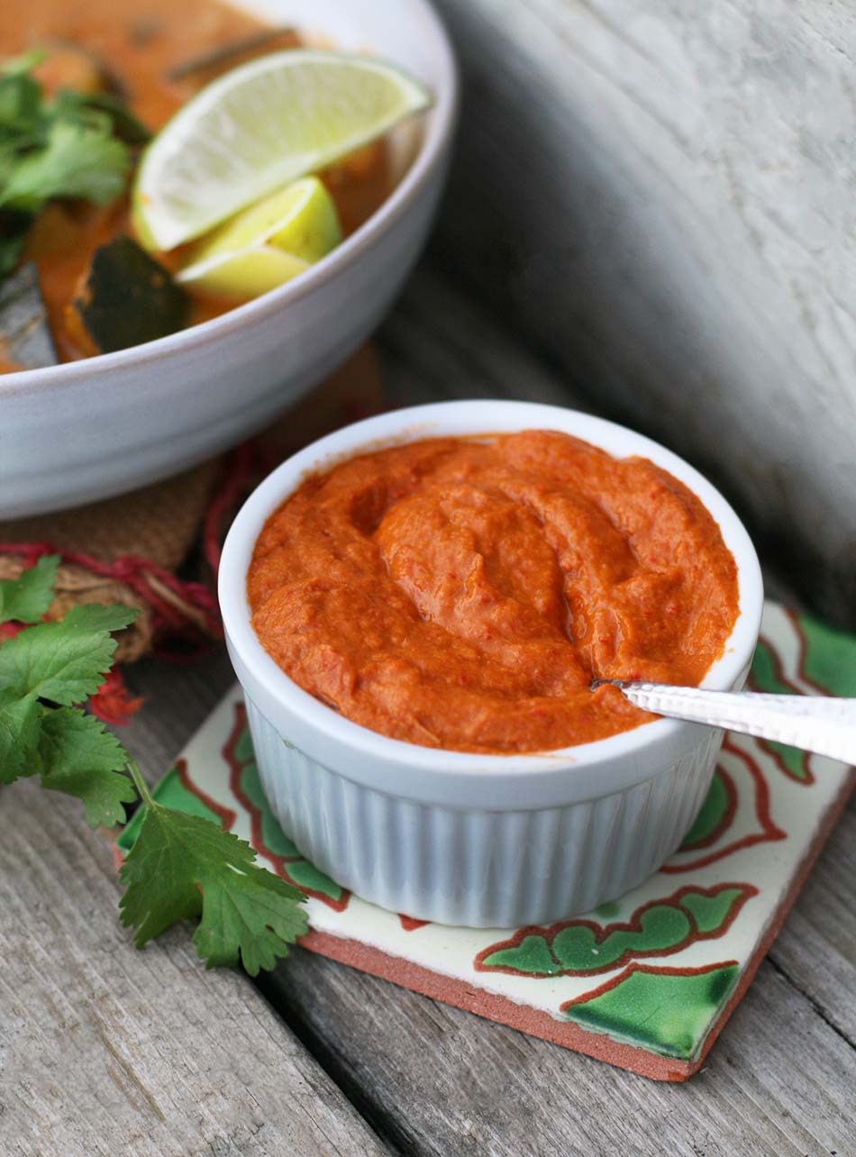 Kabocha squash red curry: Use homemade red curry paste, or jarred - either way it's delicious!