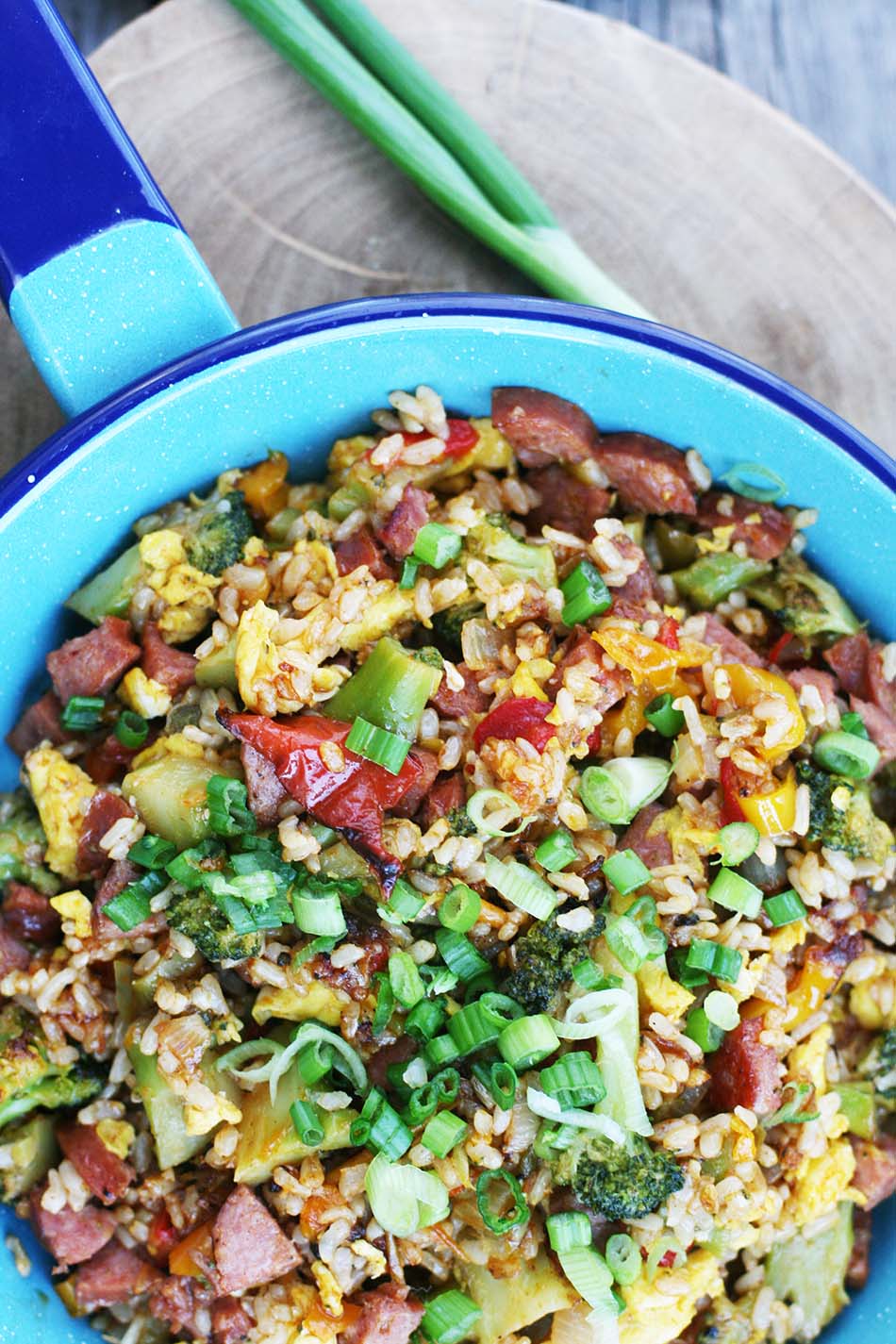 Kitchen sink fried rice: Make delicious use of leftovers and extra ingredients in your fridge and freezer.