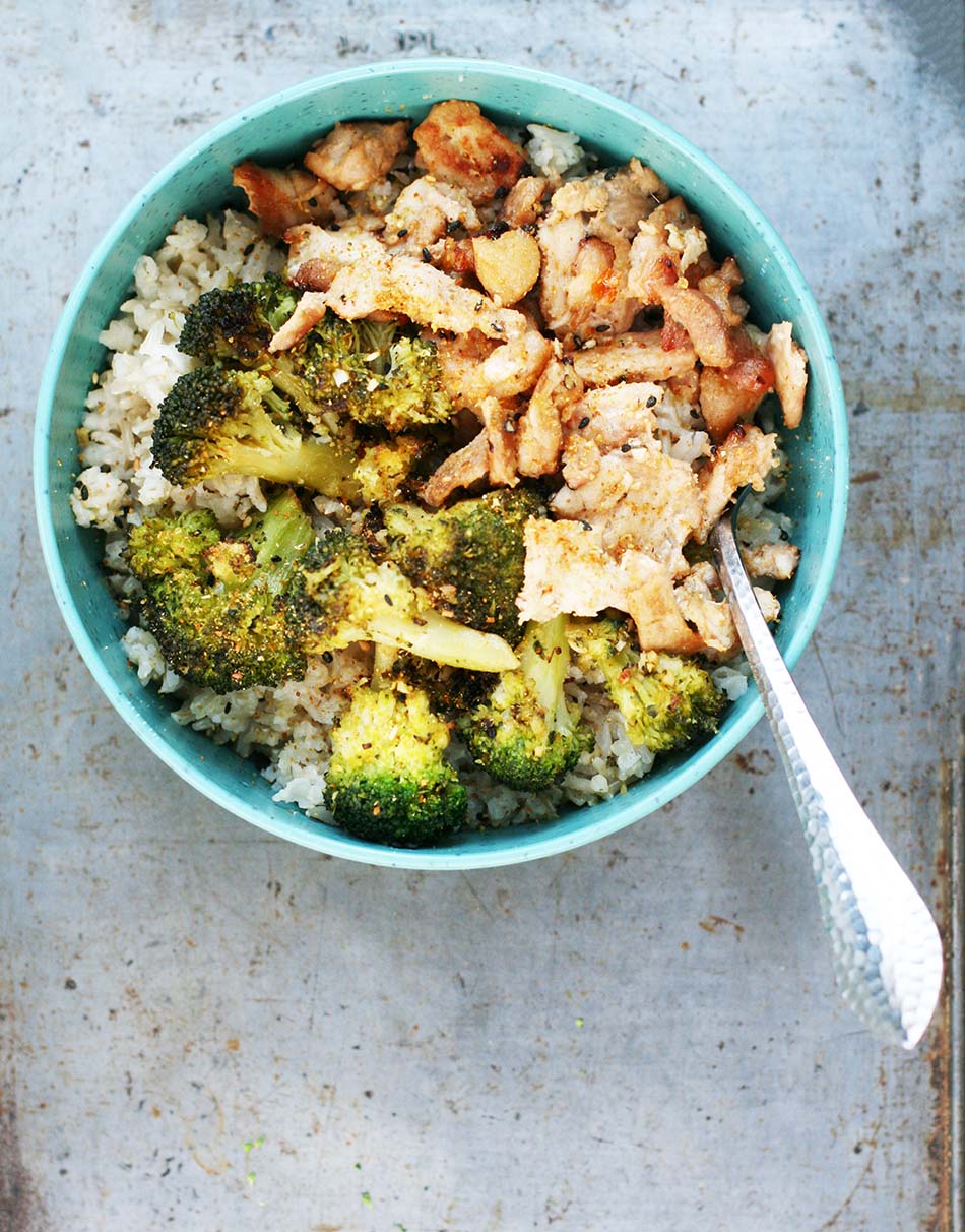 Sheet pan chicken and broccoli bowls: So simple, recipe barely required!