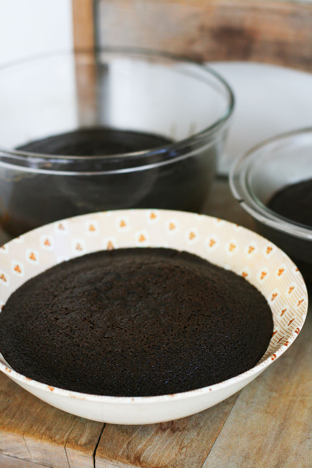 It's easy to make cake in a bowl: Use your favorite cake recipe and bake it in a bowl instead of a pan.