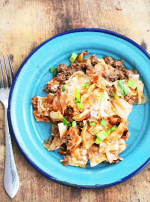 Cabbage And Ground Beef Casserole