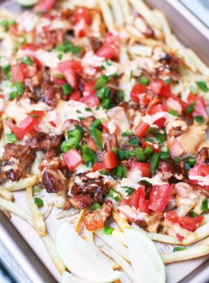 Loaded BBQ Rib Fries (Made With Leftover Rib Meat)