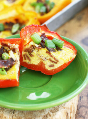 Scrambled Egg Breakfast-Stuffed Peppers