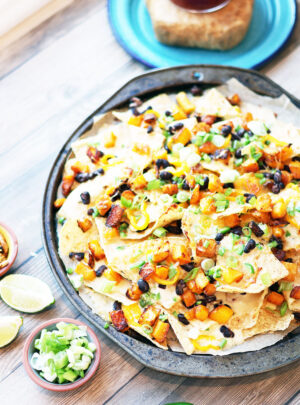 Butternut Squash And Black Bean Nachos