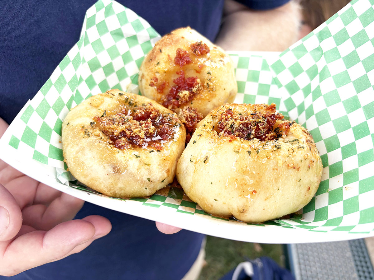 Hot honey pizza ballzz from Green Mill at the Minnesota State Fair