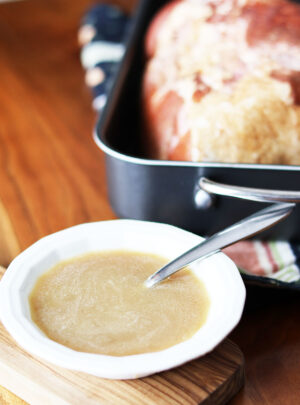 Brown Sugar Glaze For Ham (Butter, Dijon & Apple Cider Vinegar)