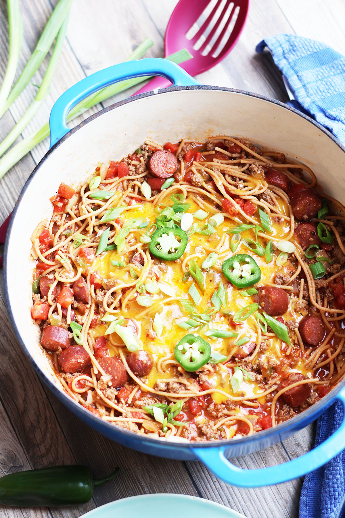 Cowboy spaghetti with einkorn spaghetti