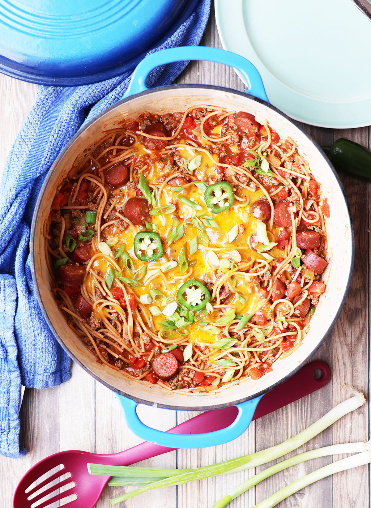 Cowboy spaghetti (with einkorn pasta)