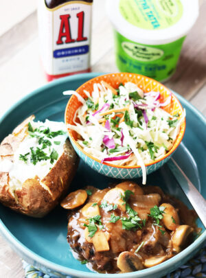 Hamburger Steak With Mushroom Onion Gravy – For The Dads We Miss On Father’s Day