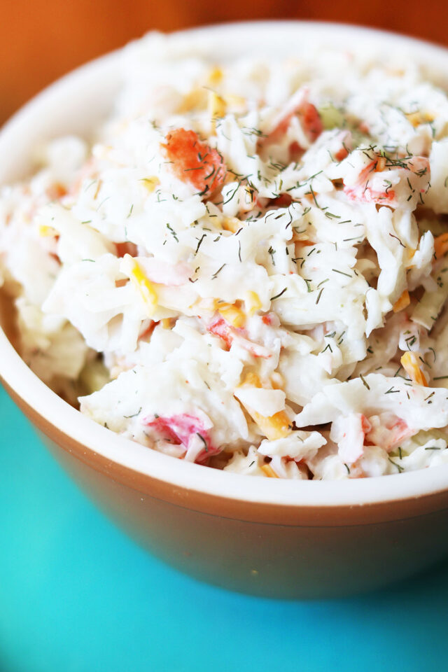 Deli-style imitation crab salad: Make your own at home!