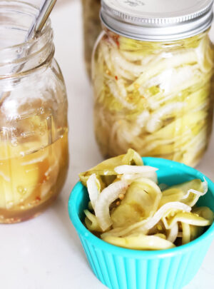 Quick Green Tomato Pickles