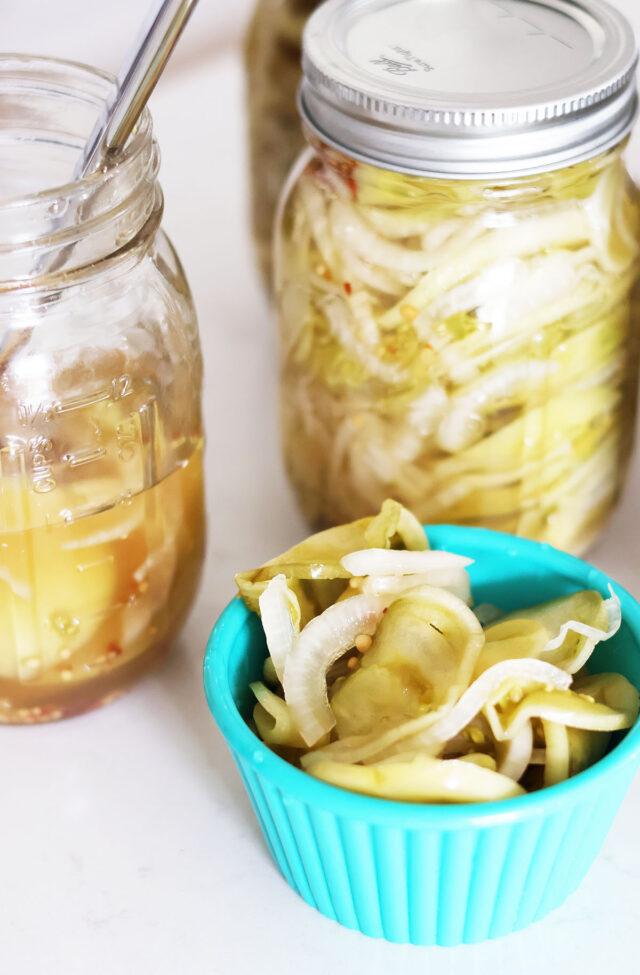 Quick green tomato pickles recipe